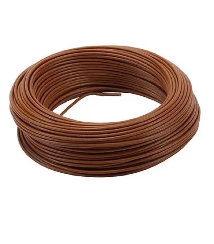 Fil électrique rigide marron 1*2.5mm² CRM Chakira câble tunisie électricité électronique Megrine consommable accessoires appareillage Somef rallonge Schneider Electric