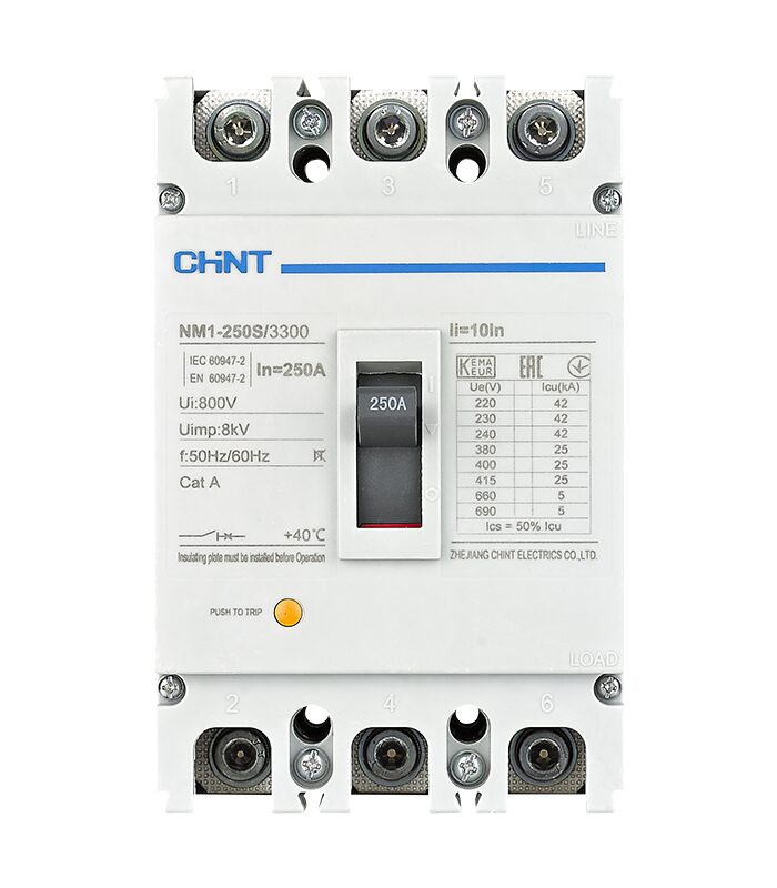 Disjoncteur compact fixe NM1-250S-3300 3 pôle 25KA CHINT