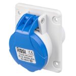 Prise industrielle encastrée 3P