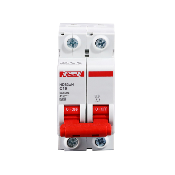 Disjoncteur MOD 2P C 6KA HDB3W