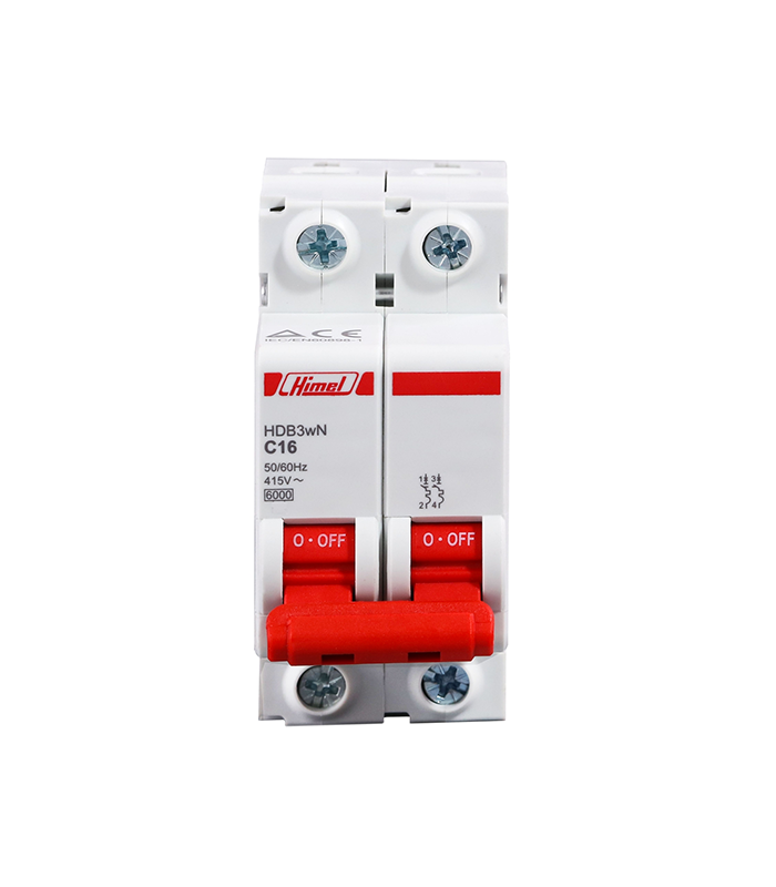Disjoncteur MOD 2P C 6KA HDB3W