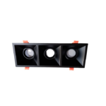 Spot Orientable Carré 3 x MR16 