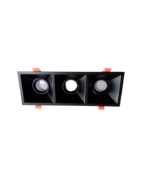 Spot Orientable Carré 3 x MR16 