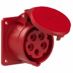 Prise Industrielle à Encastrer 5P IP44 (DROITE/INCLINE)