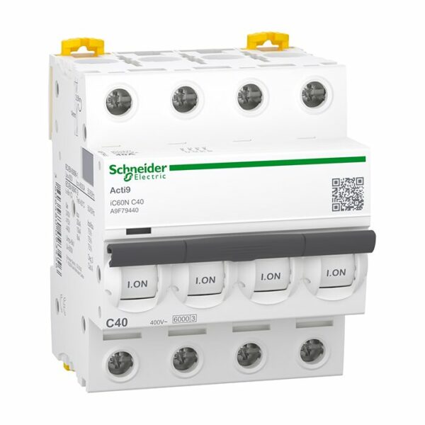 Disjoncteur modulaire 4P 40 A A9F79440