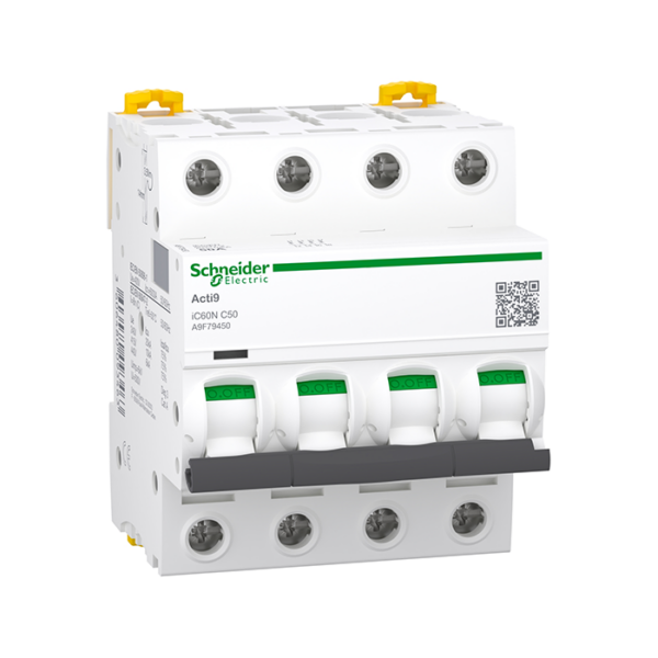 Disjoncteur modulaire 4P 50 A A9F79450