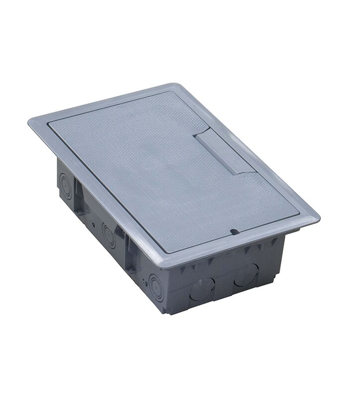 Boite au sol 12 module avec couvercle réversible