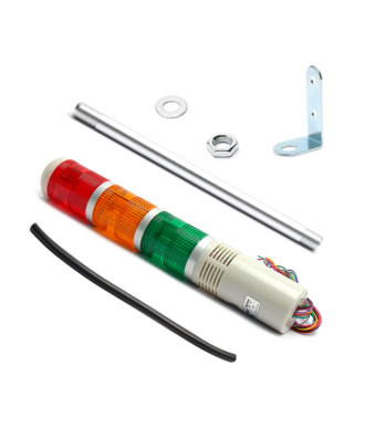 Gyrophare à Trois Niveaux 220VAC LTA205-3 avec Buzzer
