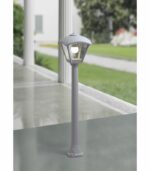 Poteau Eclairage moderne E27 gris