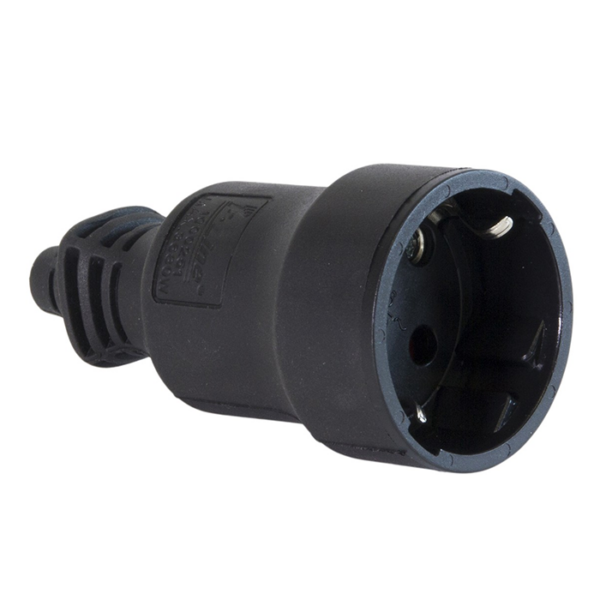 Fiche Femelle 2P+T 16A NOIR