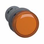 Voyant plastique orange 22mm 230V