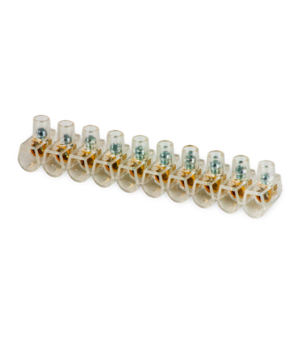 Barrette 10 bornes unipolaires 2.5mm²