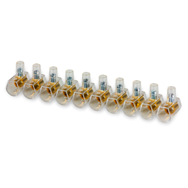Barrette 10 bornes unipolaires 6mm²