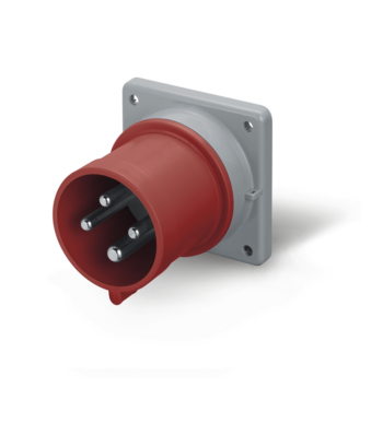 Prise industrielle mâle encastrer