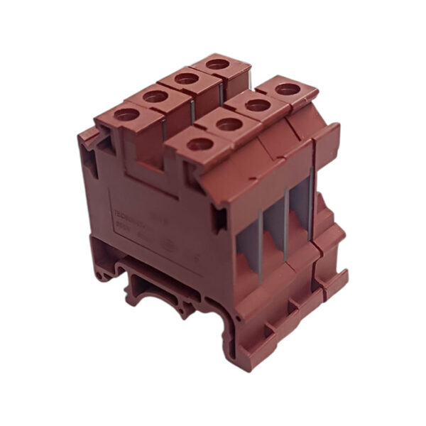 Bornier de jonction à vis 6 mm² Rouge