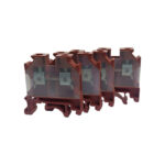 Bornier de jonction à vis 6 mm² Rouge