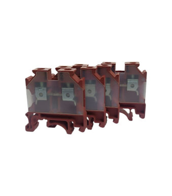 Bornier de jonction à vis 6 mm² Rouge