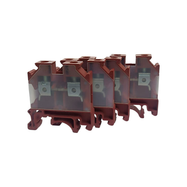 Bornier de jonction à vis 6 mm² Rouge