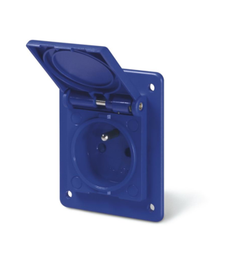 Prise encastrée française 2P+T 16A IP54