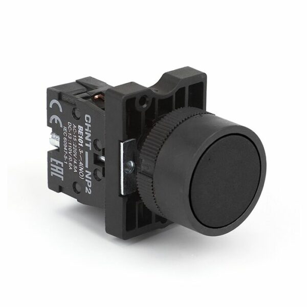 Bouton Poussoir noir NP2-EA21