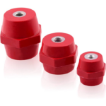 Isolateur hexagonal rouge H35 M8