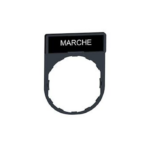 Porte-étiquette noir 30 × 40 mm