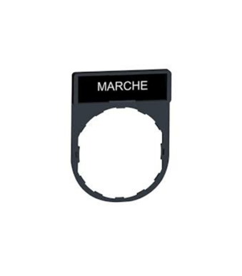 Porte étiquette noir 30x40mm 