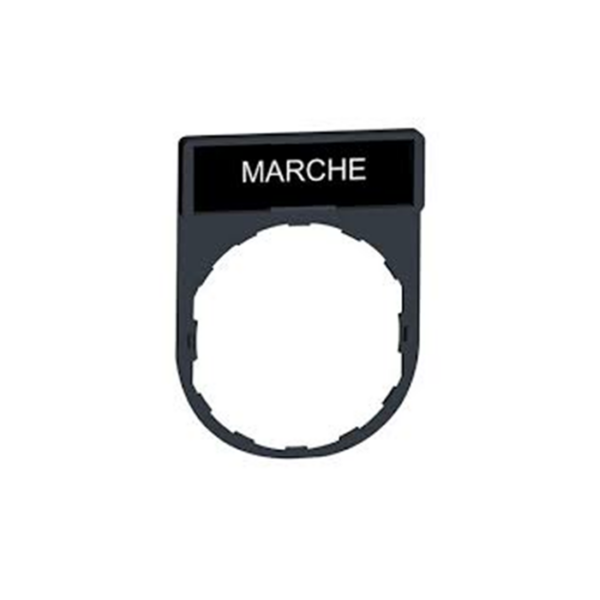 Porte étiquette noir 30x40mm 